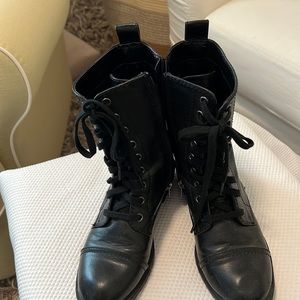 Black womens combat boots